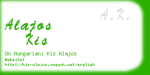 alajos kis business card